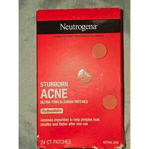 Neutrogena Stubborn Acne Ultra-Thin Hydrocolloid Face Blemish Patches 24